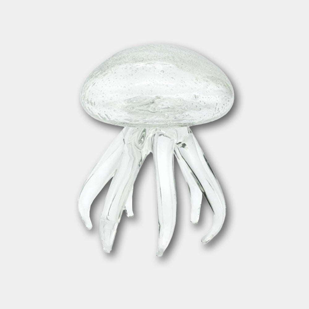 Quallen Statue aus Glas von Abhika, klar