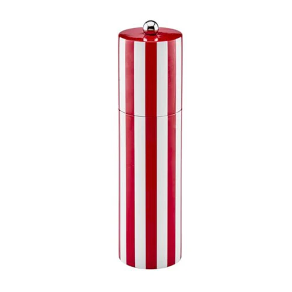 Salz- und Pfeffermühle STRIPED COLUMN im Farbton rot/weiss von Addison Ross