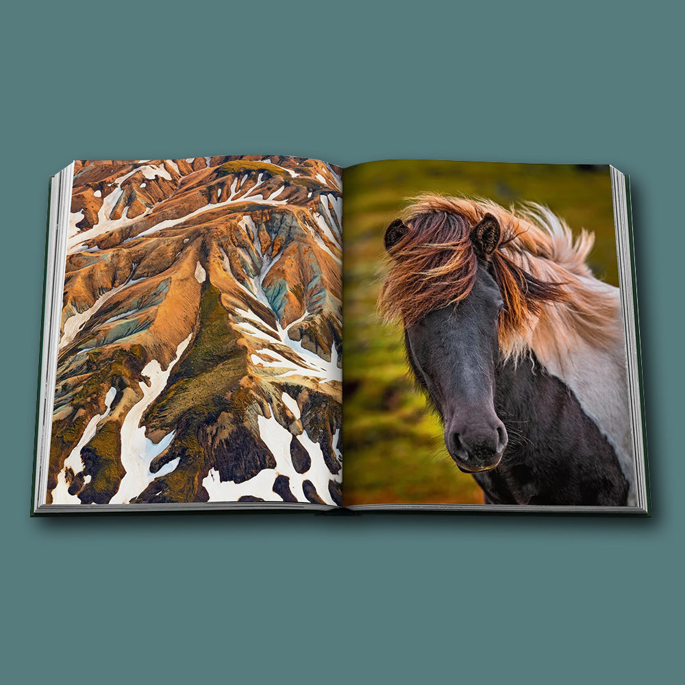 Buch Iceland Epic von ASSOULINE im Farbton Petrol Grün