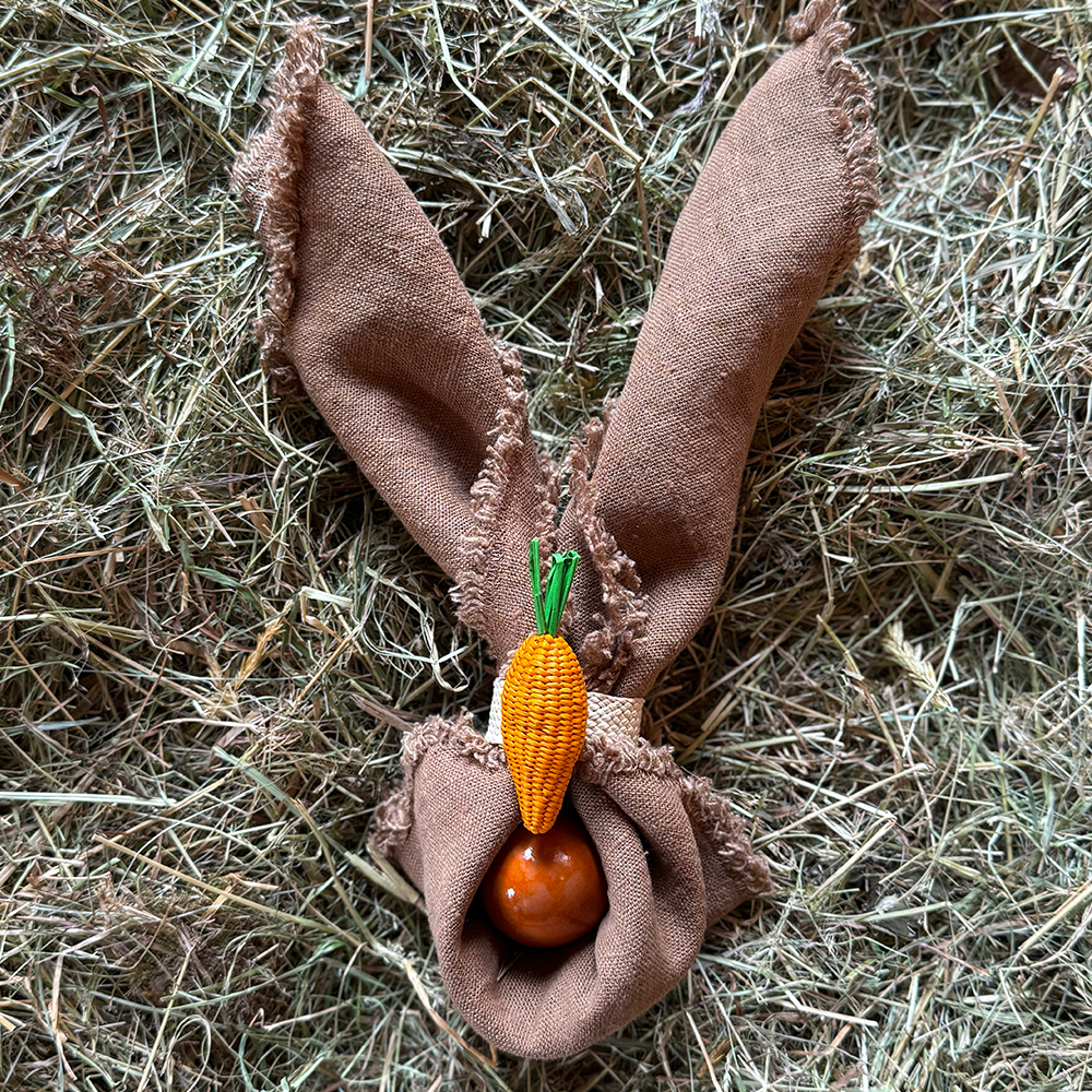 Serviettenring OSTERN in Form einer Karotte orange von Coro Cora