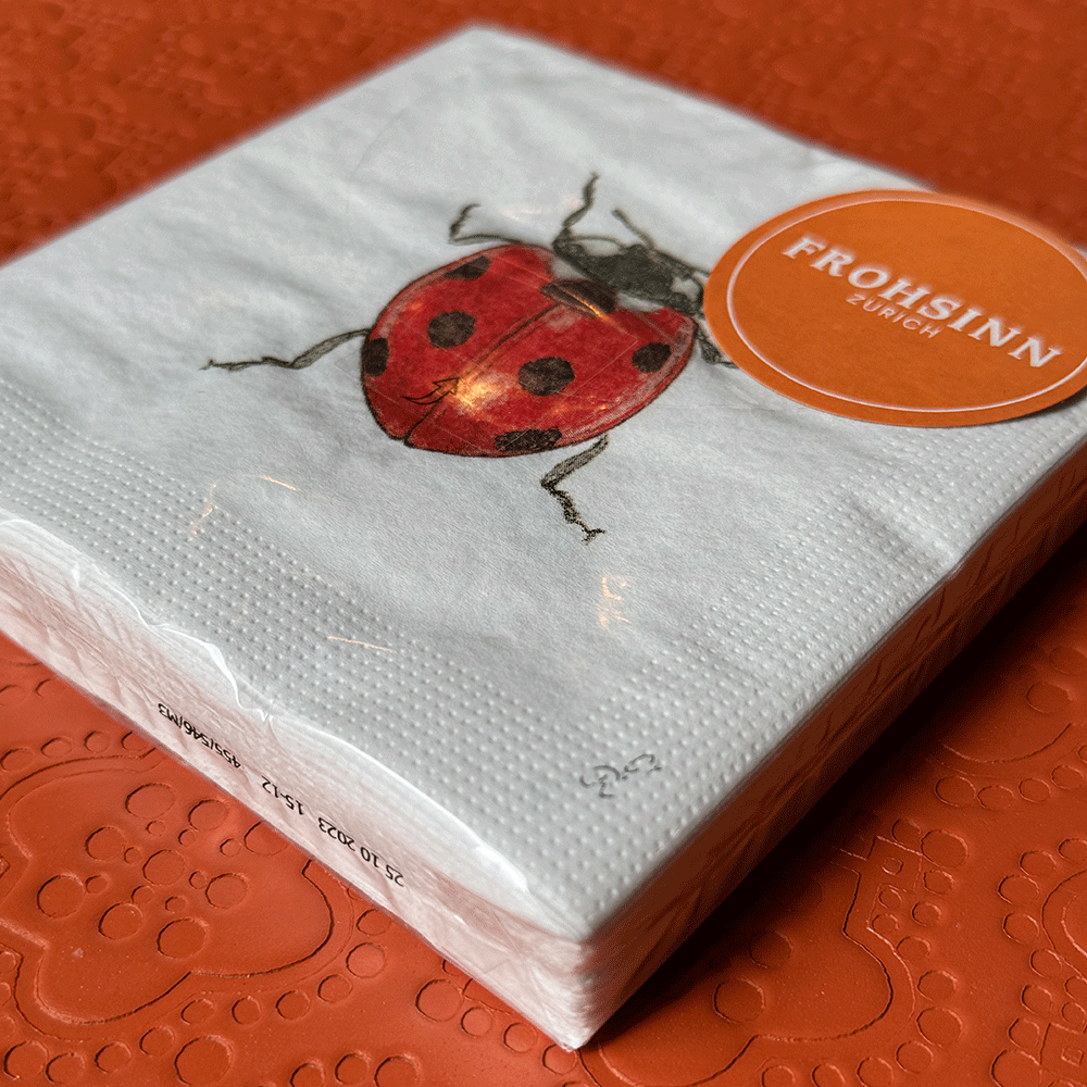 Cocktailserviette PPD - Madeleine sur blanc von Paperproducts Design