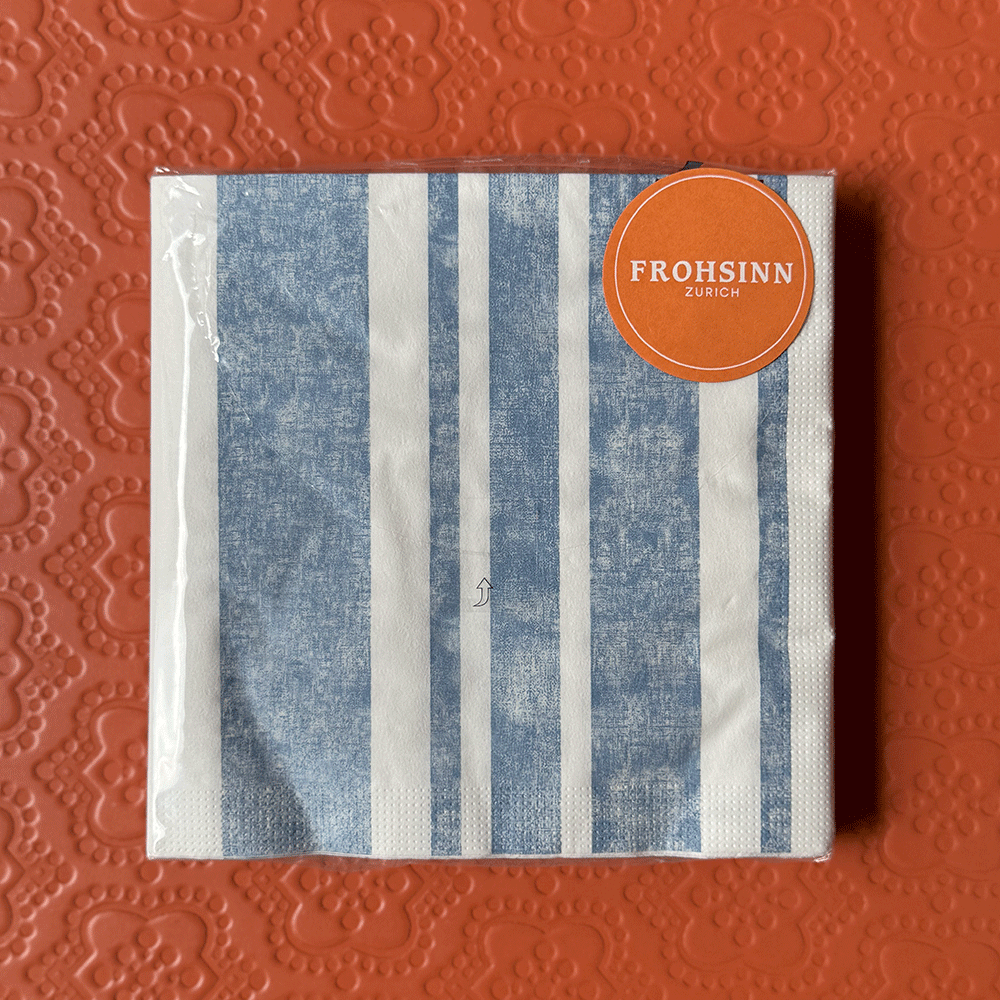 Serviette PPD - Stripes Blue von Paperproducts Design