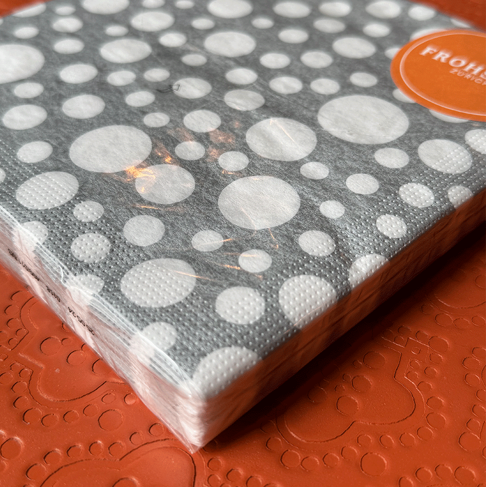 Serviette PPD - Dots Silver von Paperproducts Design