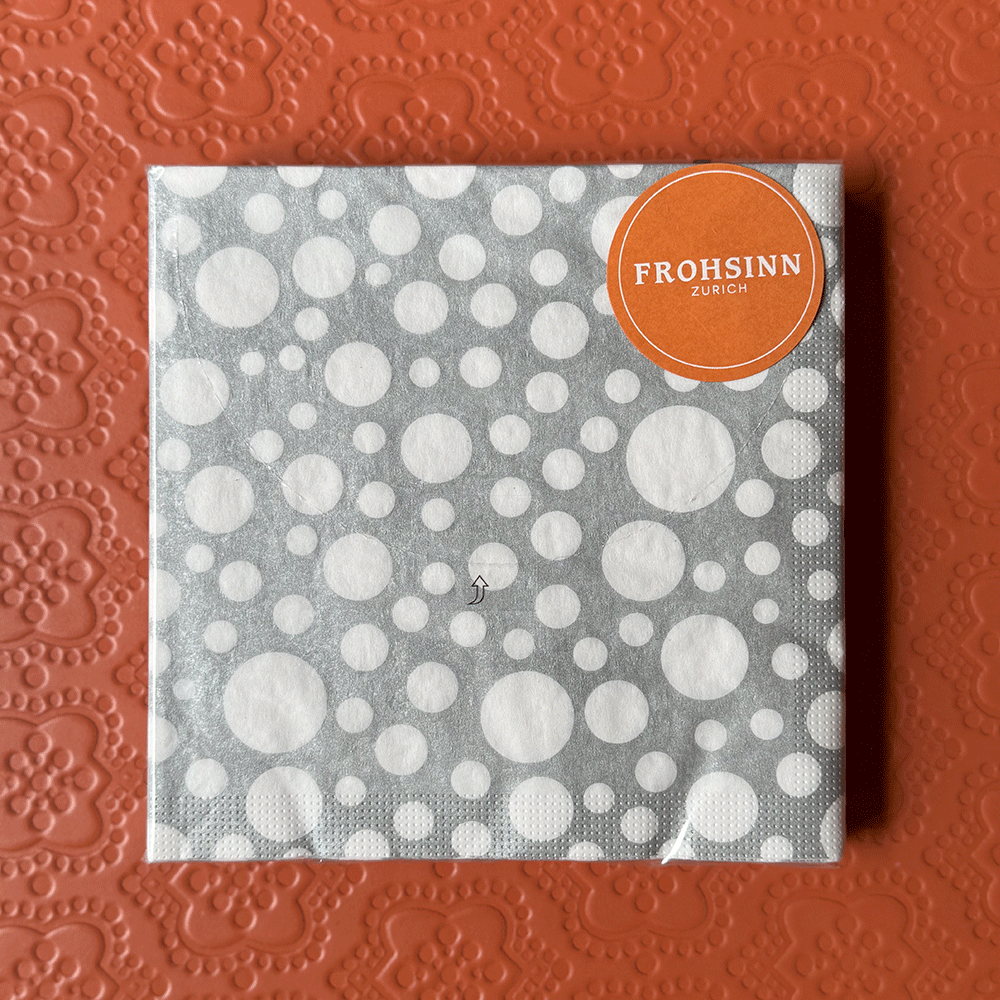Serviette PPD - Dots Silver von Paperproducts Design
