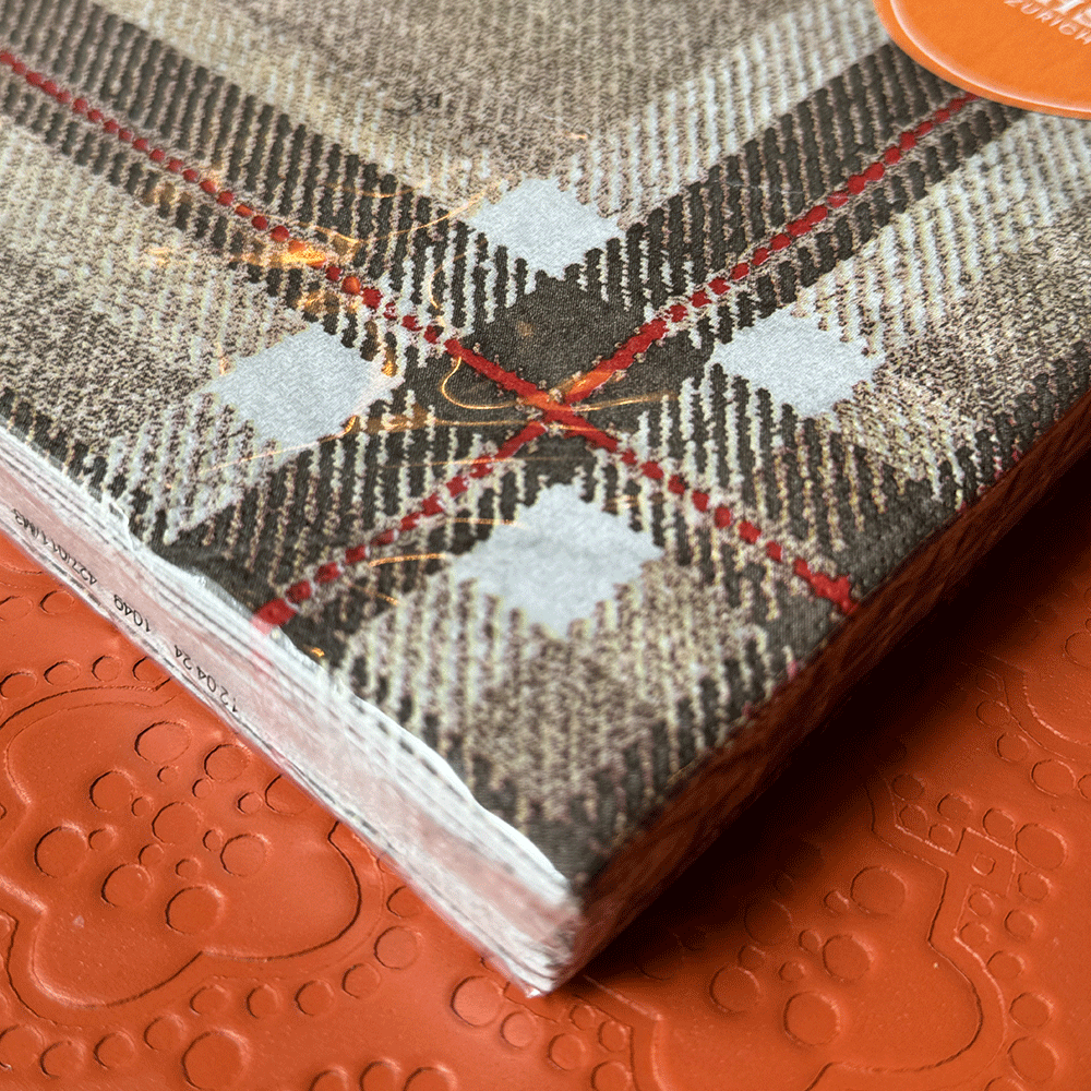 Serviette PPD - Check Beige von Paperproducts Design