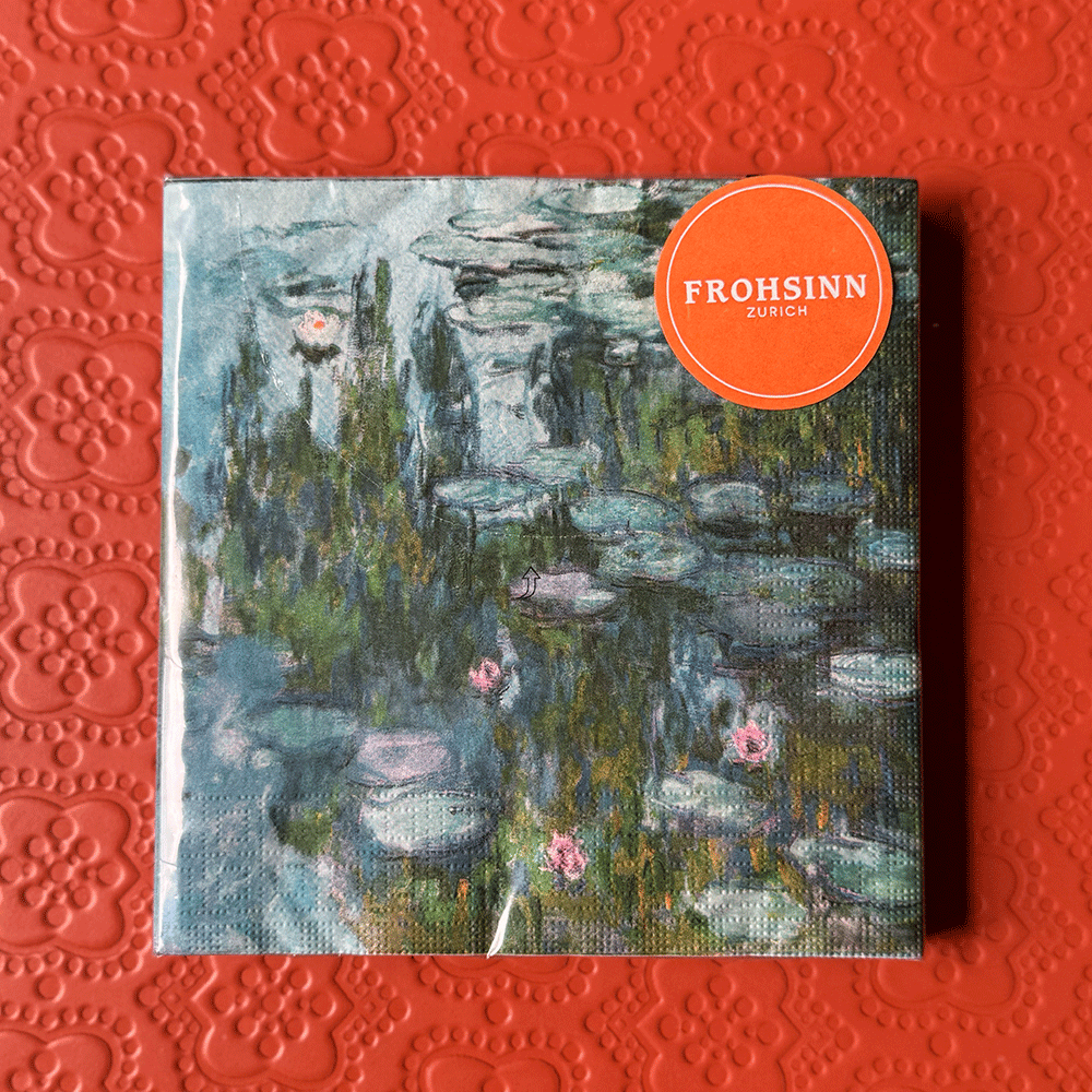 Serviette PPD - Nymphéas Claude Monet von Paperproducts Design