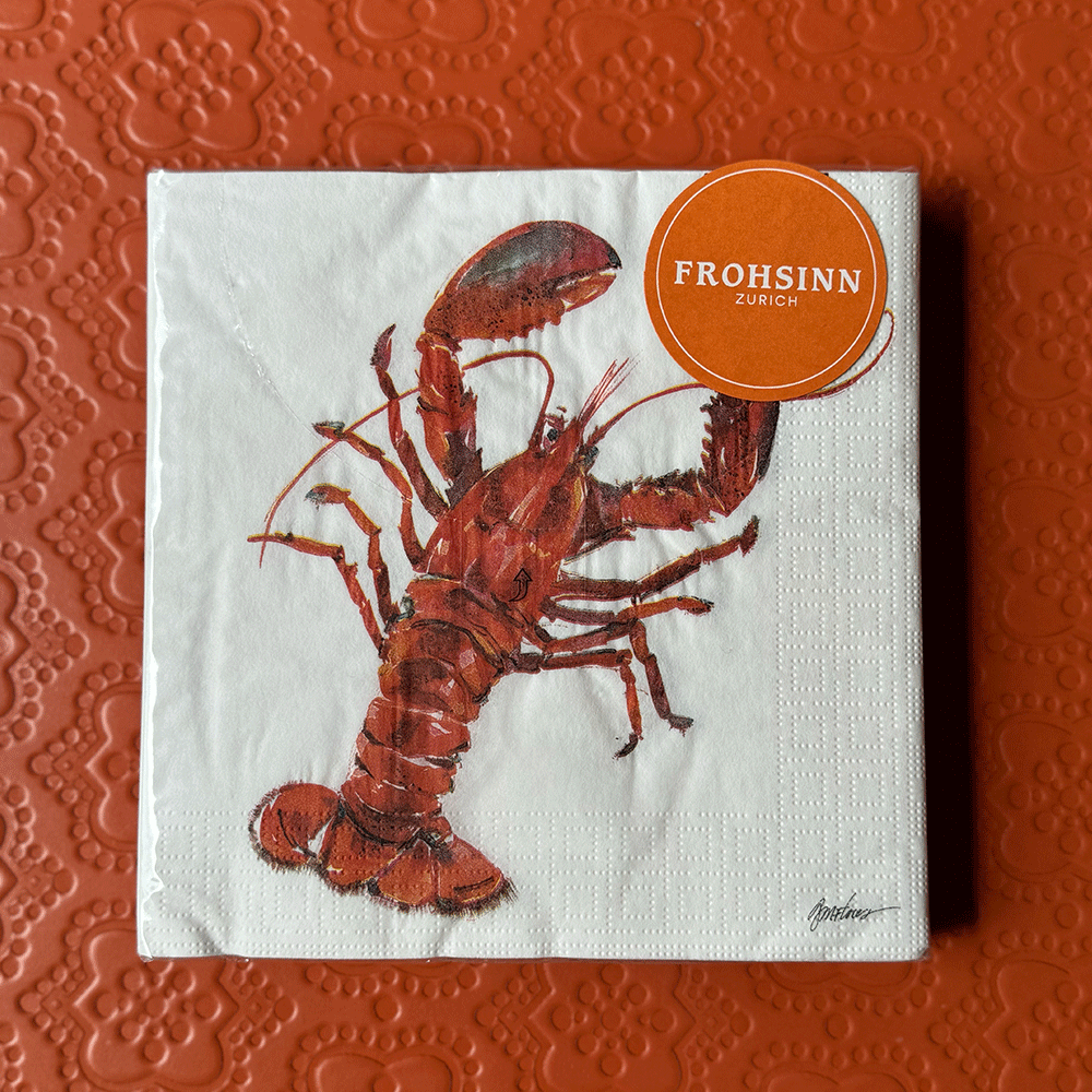 Serviette PPD - Bar Harbor Lobster von Paperproducts Design