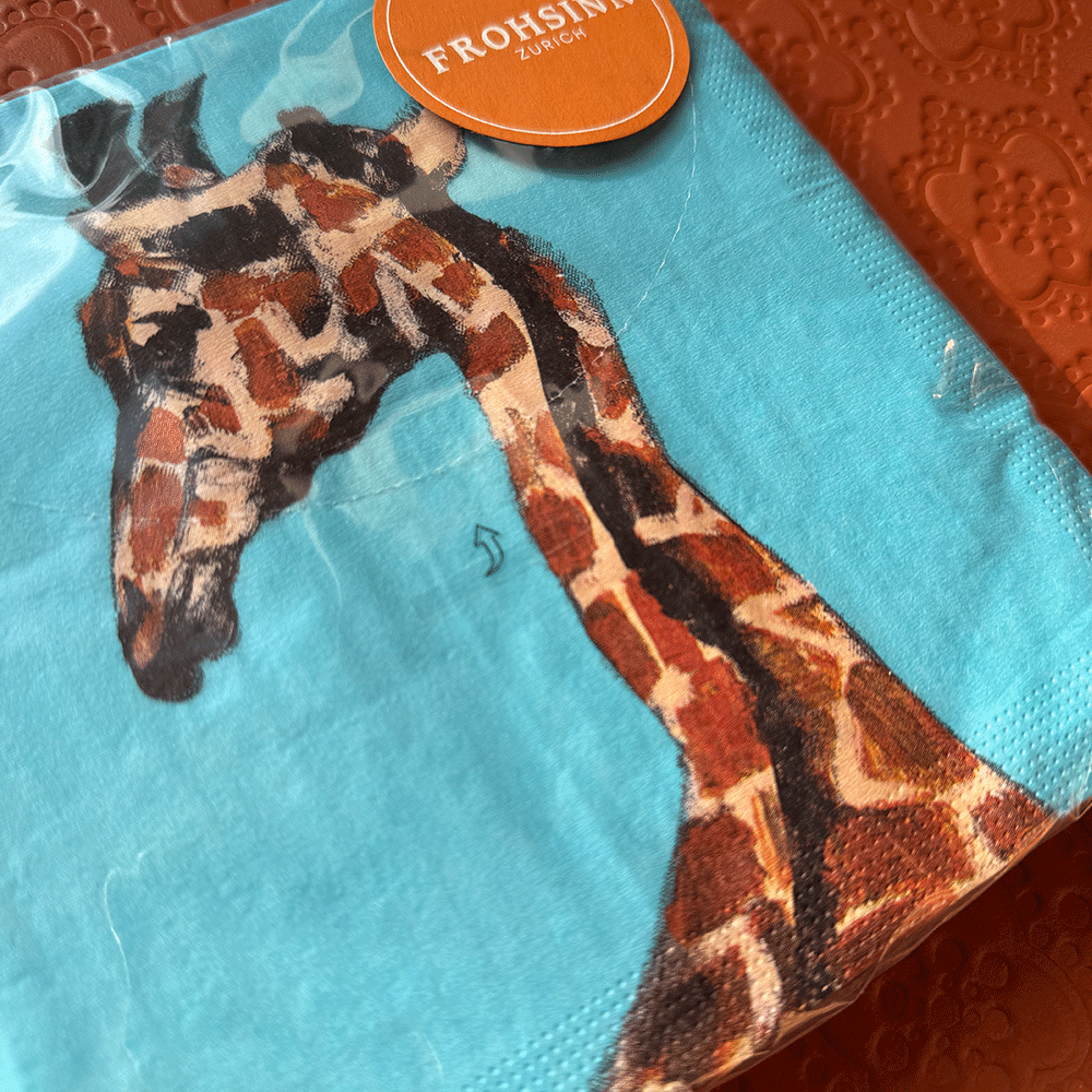 Serviette PPD im Giraffen Design von Paperproducts Design