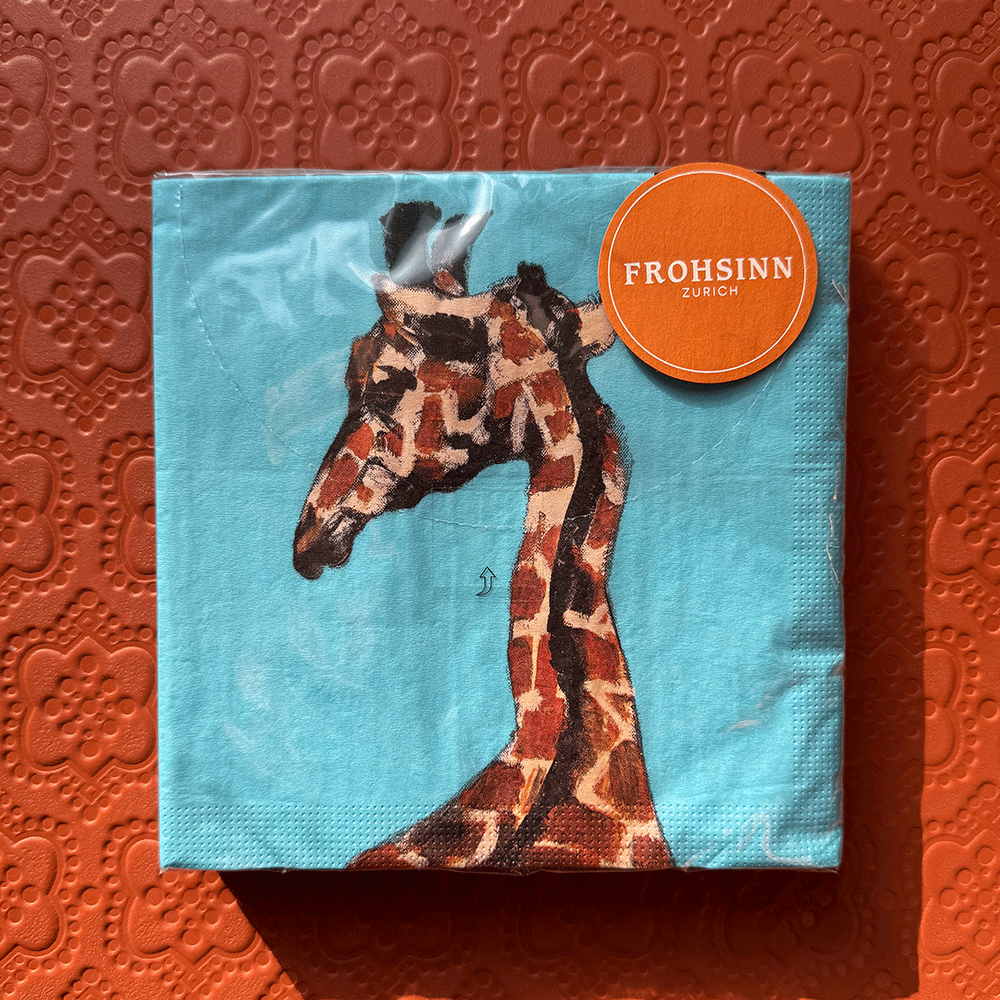 Serviette PPD im Giraffen Design von Paperproducts Design