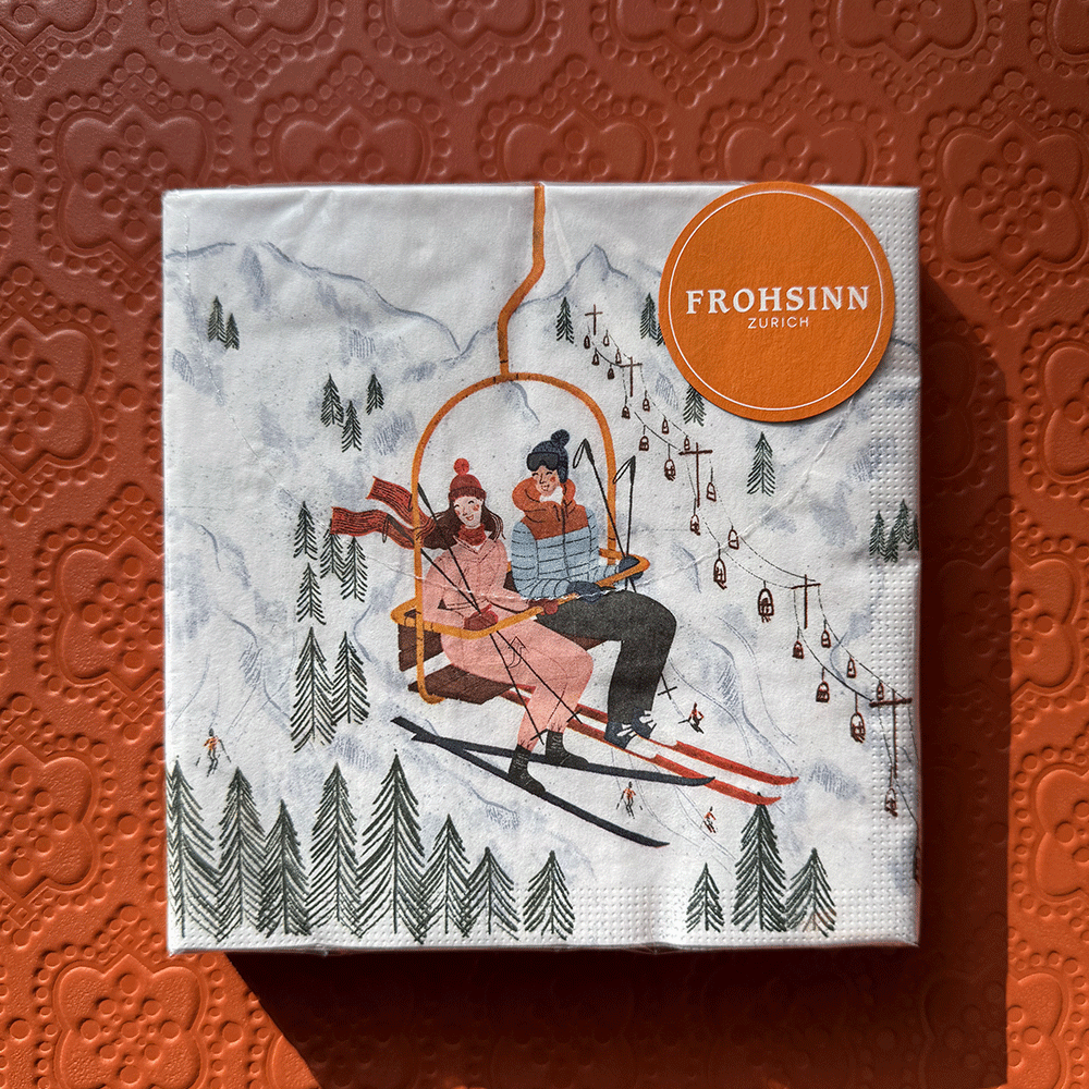 Serviette PPD im Zermatt Design von Paperproducts Design