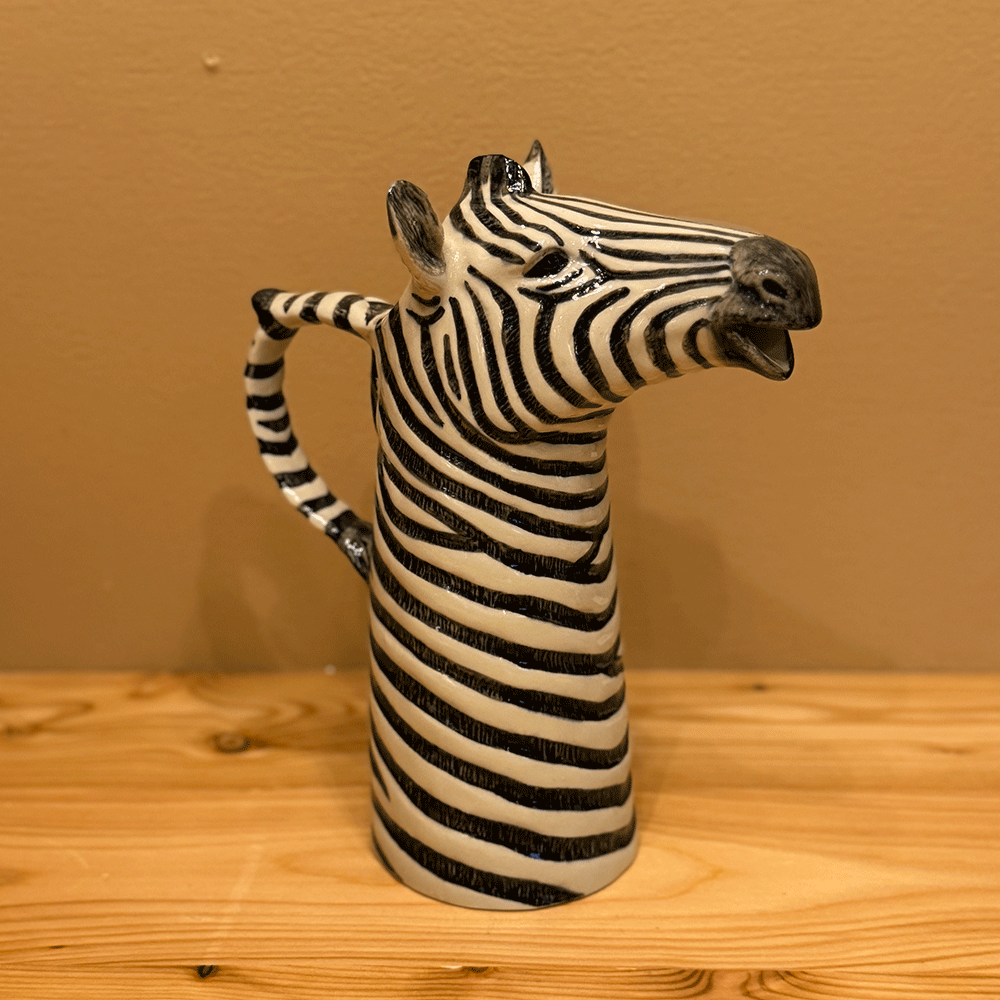Zebra Krug aus Keramik von Quail Ceramics