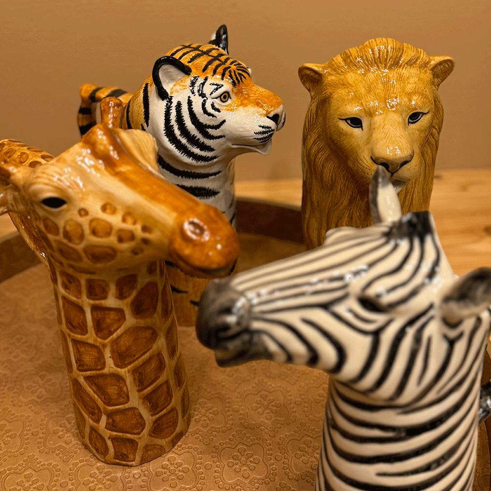 Zebra Krug aus Keramik von Quail Ceramics