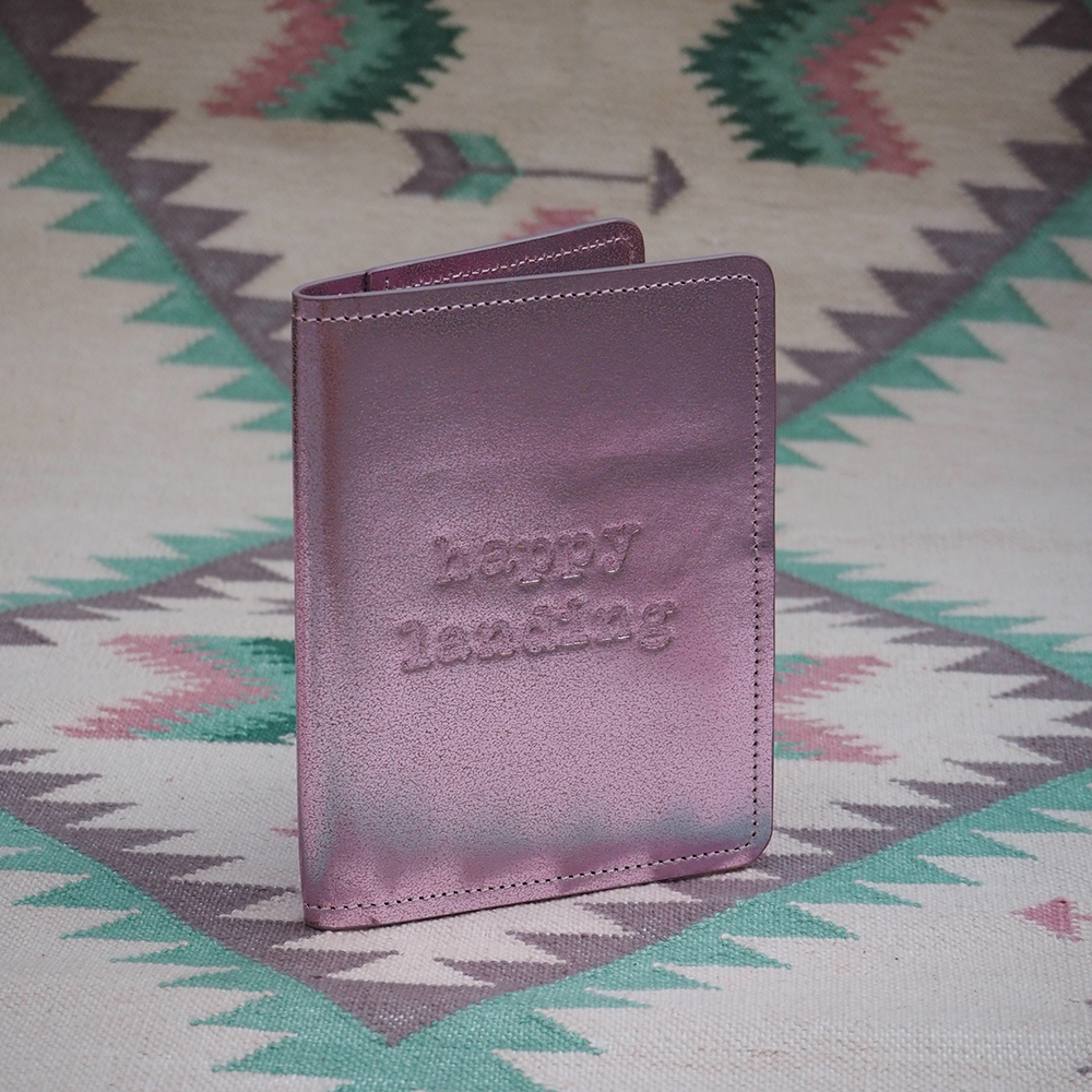 Reisepasshülle LARA aus Leder - flamingo