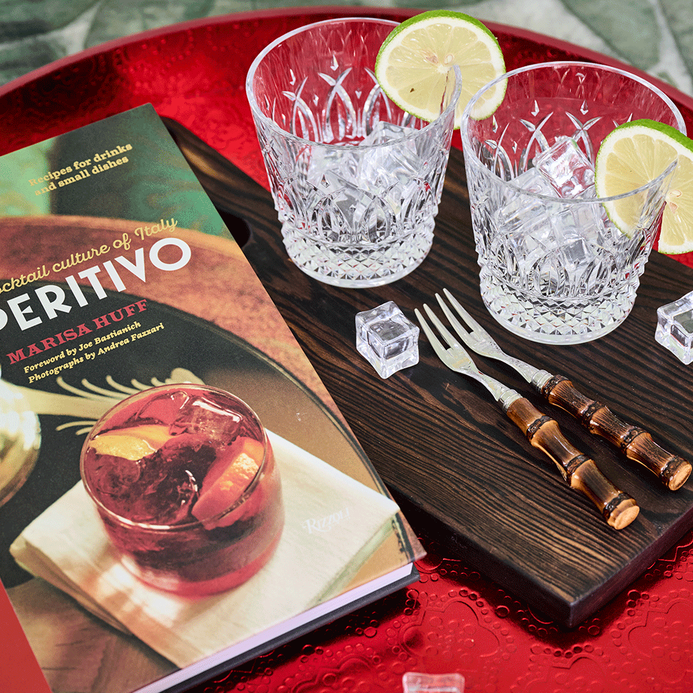 Cocktailgabel PANDA mit dunklem Bambusgriff von Sabre Paris