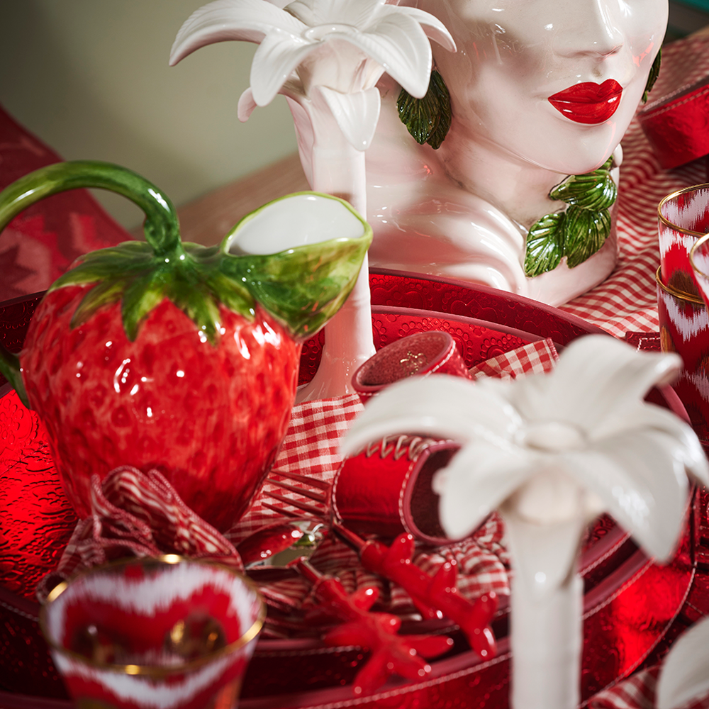 Ceramic jug - strawberry