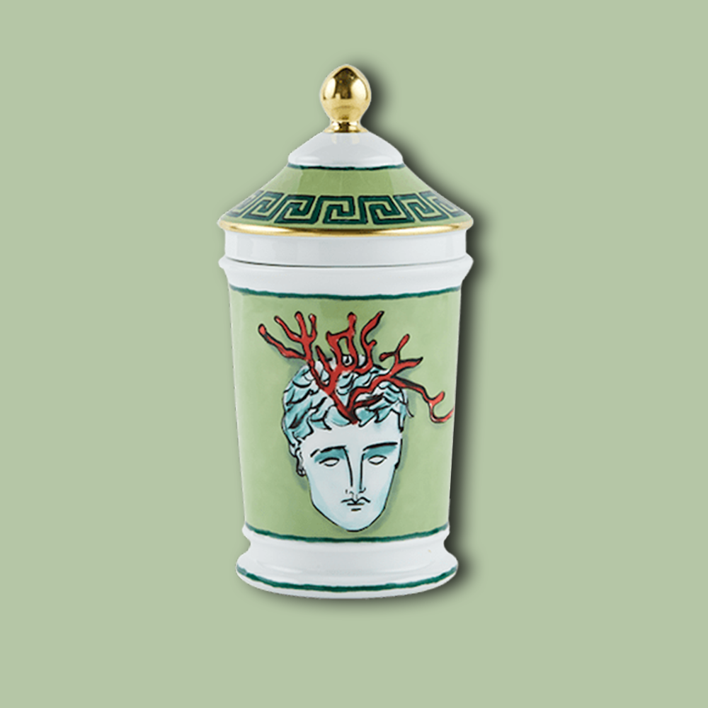 CONTAINER VASE MOSS GREEN von Ginori 1735