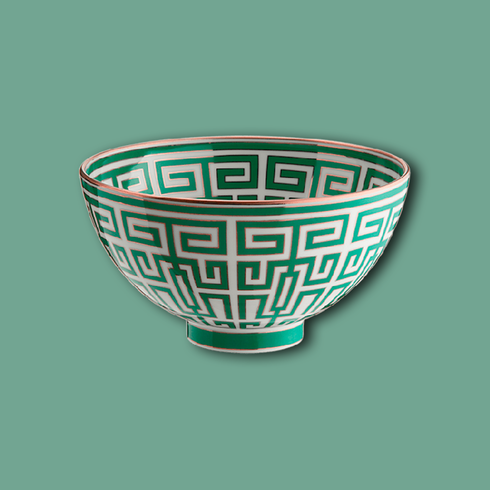 Schüssel LABIRINTO im Farbton Smeraldo von Ginori 1735