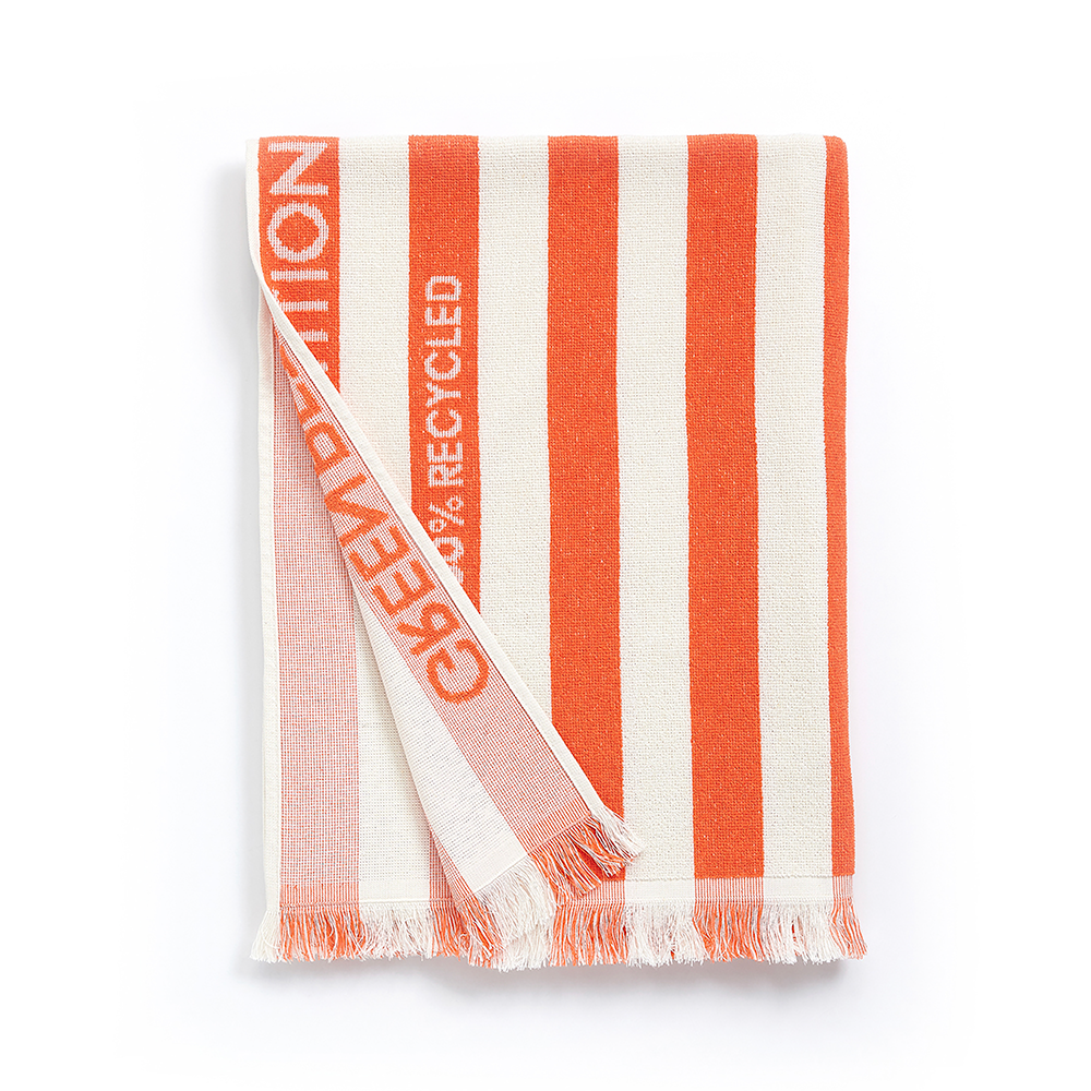 Delmor Tangerine Beach Towel from Green Petition