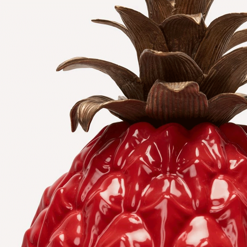 Lampenfuss Ananas von House of Hackney im Farbton rot