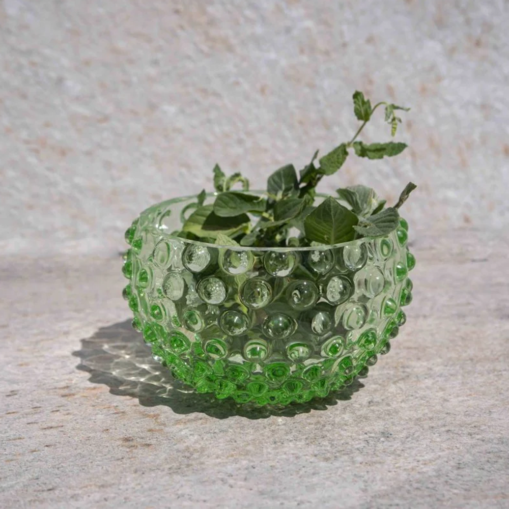 Schale klein HOBNAIL von Klimchi im Farbton hell grün