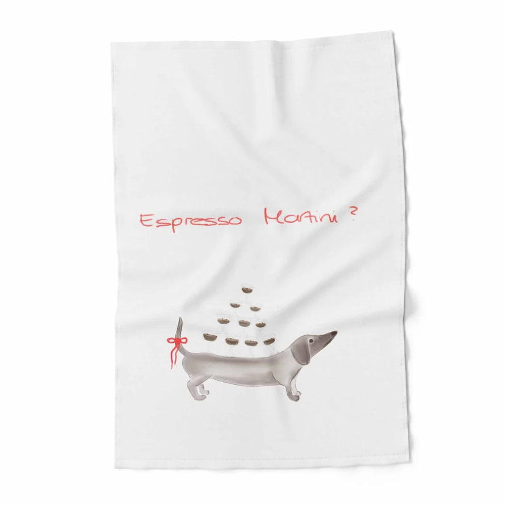 Geschirrtuch LOVEM - DACKEL ESPRESSO MARTINI