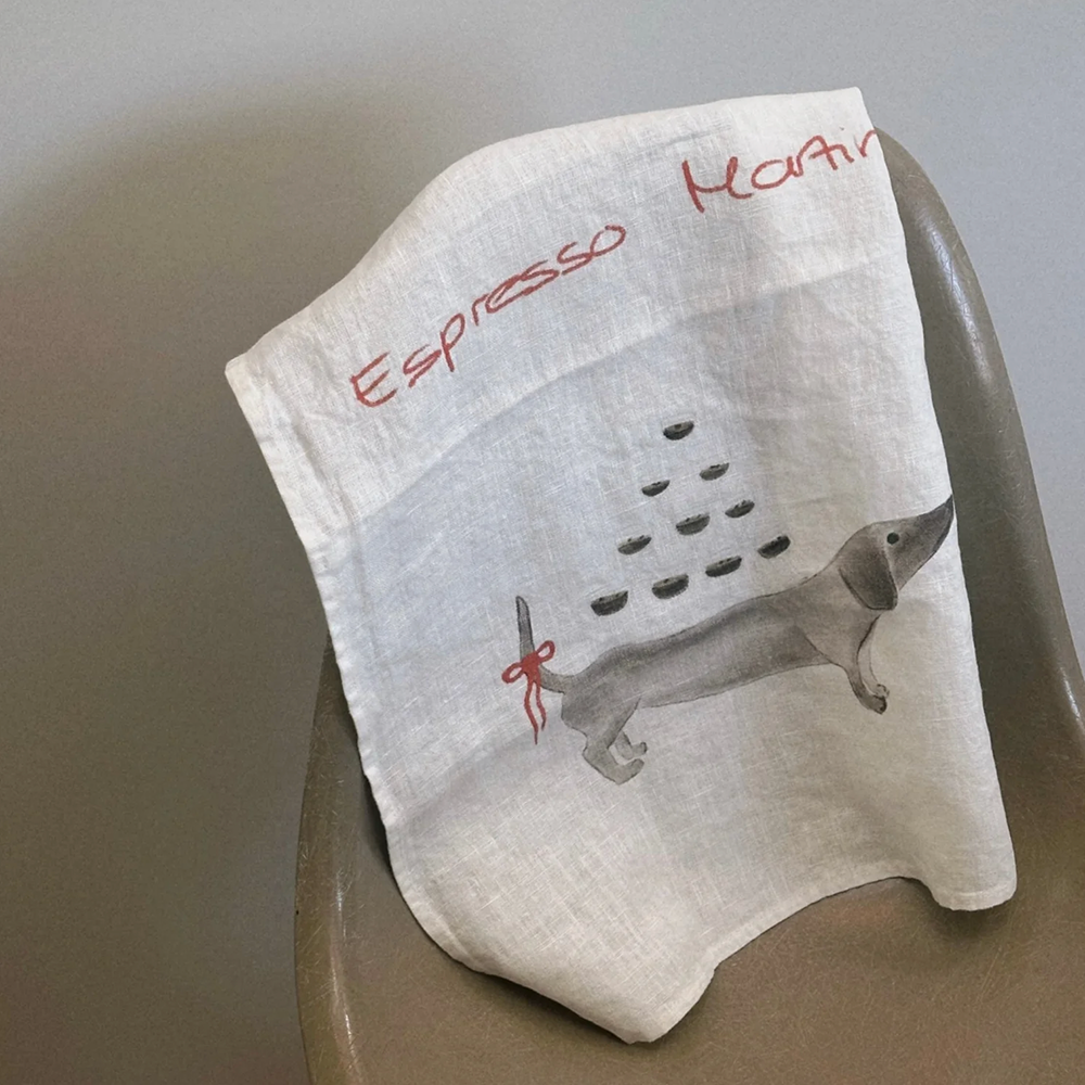 Geschirrtuch LOVEM - DACKEL ESPRESSO MARTINI