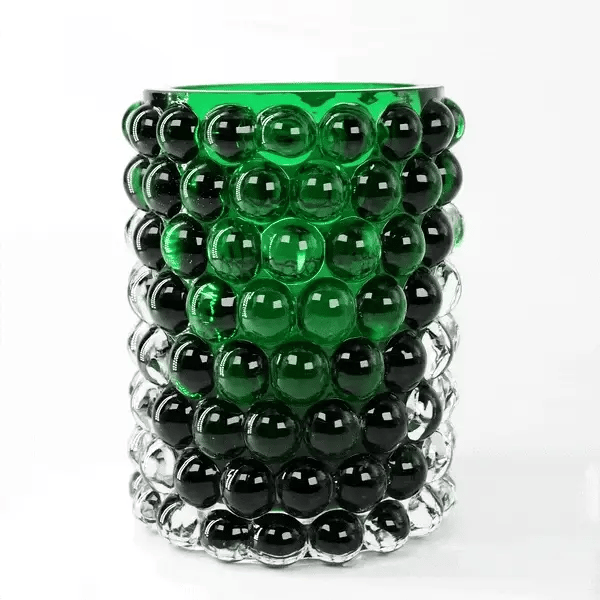 Windlicht Vase HURRICANE BOULE von Skogsberg & Smart im Farbton Green