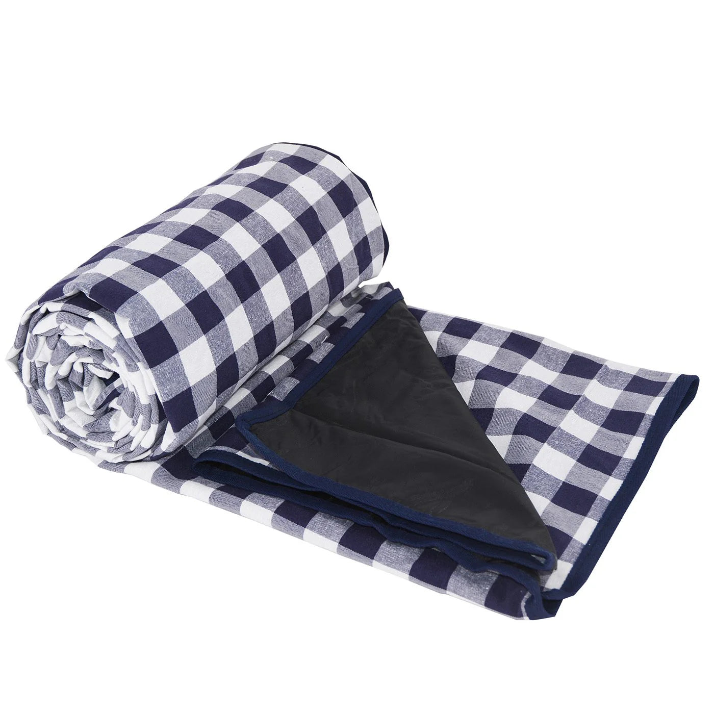Picknickdecke VICHY - blau / weiss