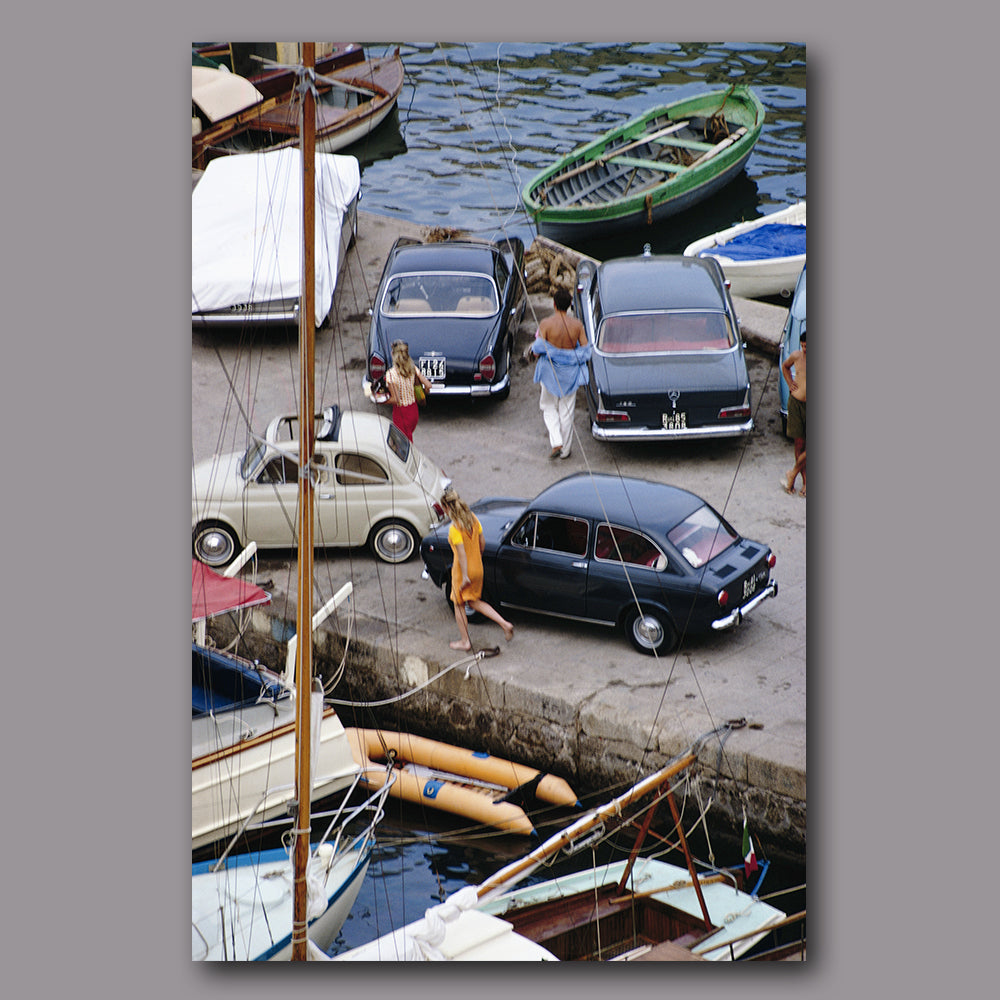 Wandbild Acrylglas Slim Aarons - Porto Ercole Harbour von Getty Images