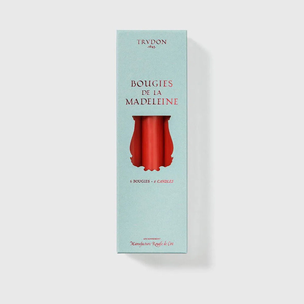 Stabkerzen MADELEINE 6 Stk im Farbton bright red von Trudon