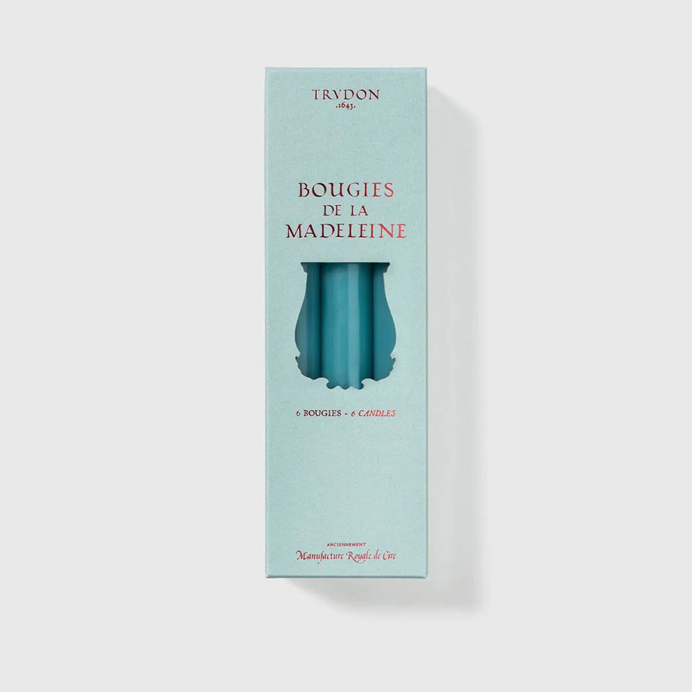 Stabkerzen MADELEINE 6 Stk im Farbton aqua von Trudon