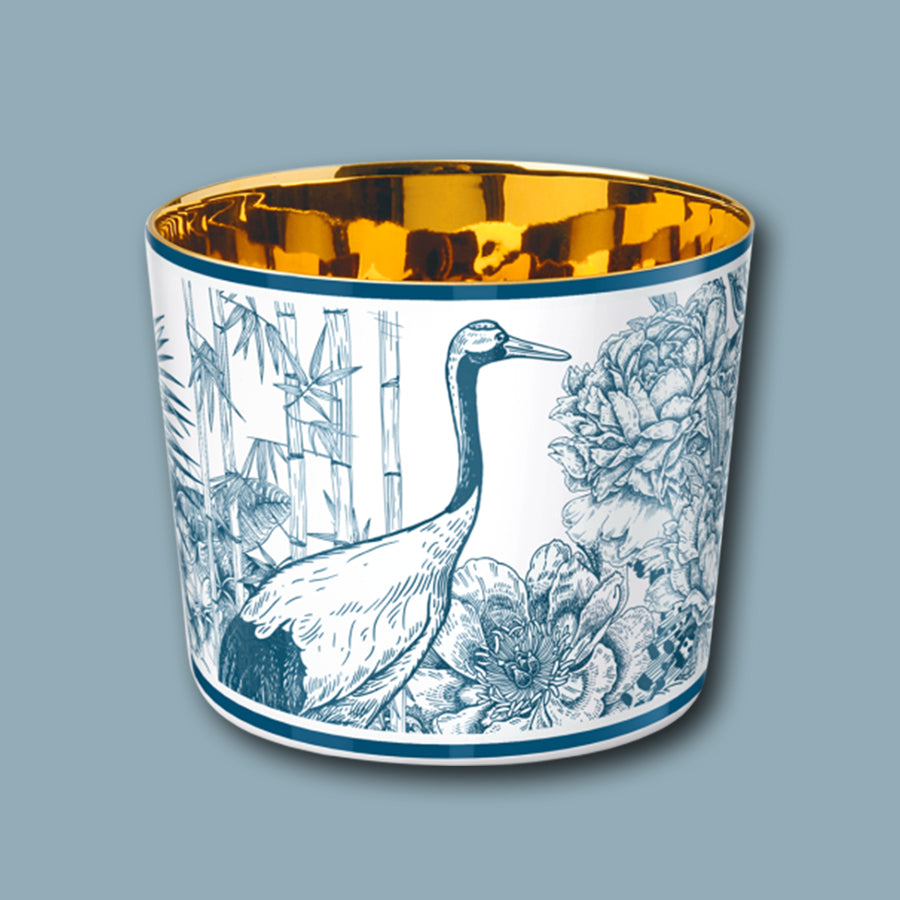 Champagnerbecher SIP OF GOLD Paraíso Blue, Motiv: Leopard von Sieger by Fürstenberg