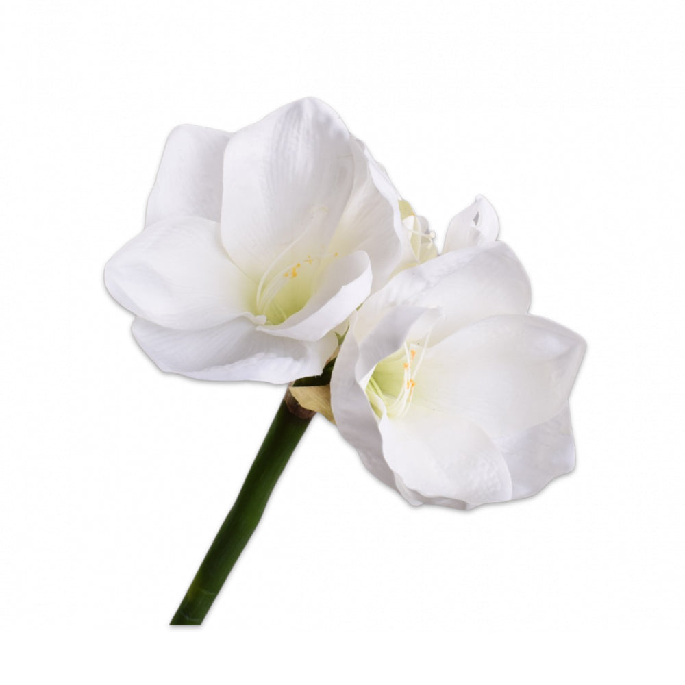 Kunstblume Amaryllis Stiel - weiss