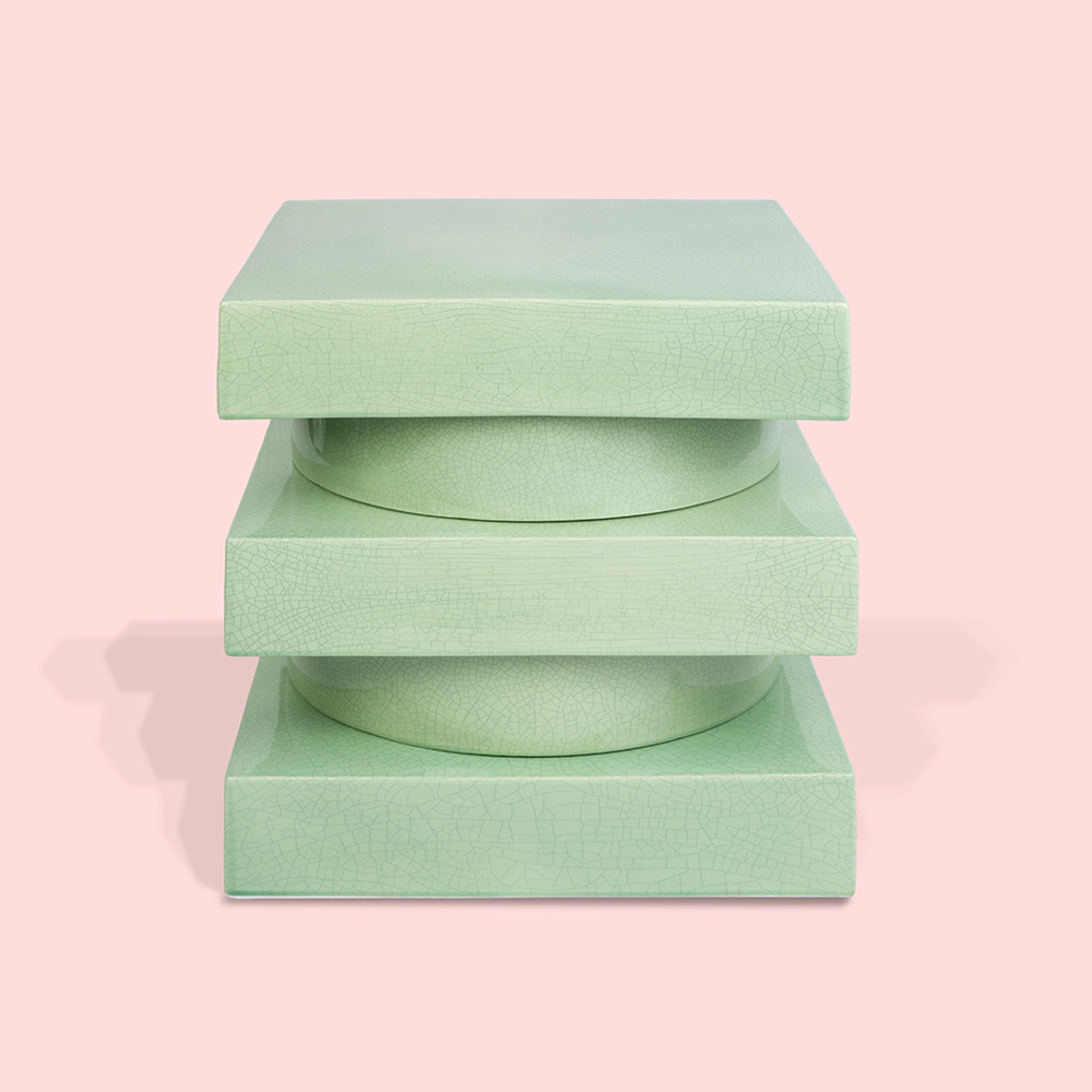 Beistelltisch MONTCEAUX aus Keramik - celadon