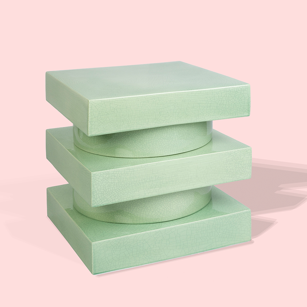 Beistelltisch MONTCEAUX aus Keramik - celadon