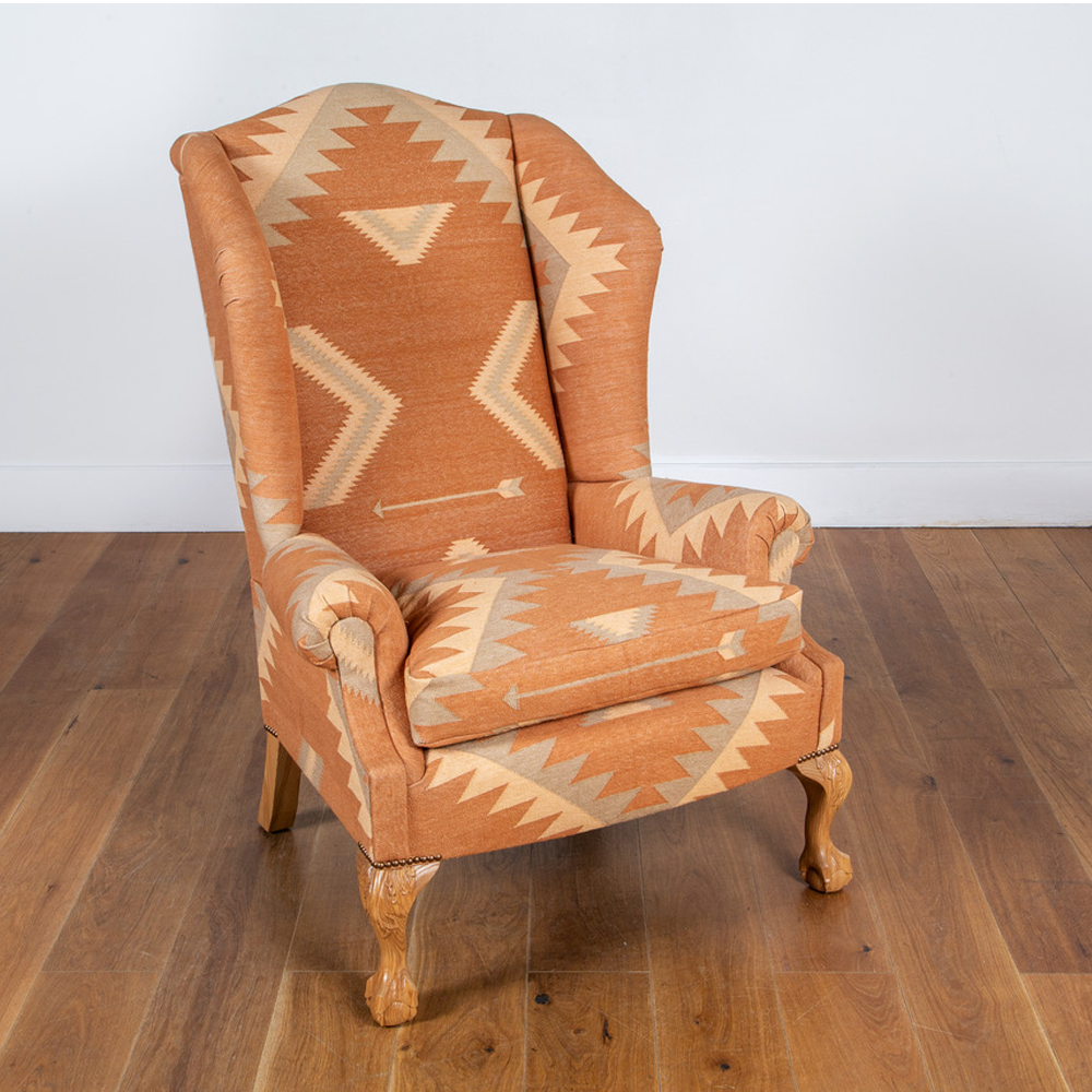Polstermöbel George Smith x Navajo - Low Scroll Arm Wing Chair