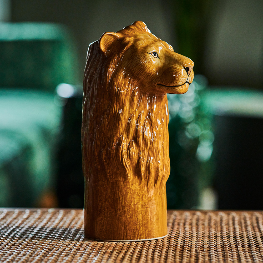 Lion Flower Vase