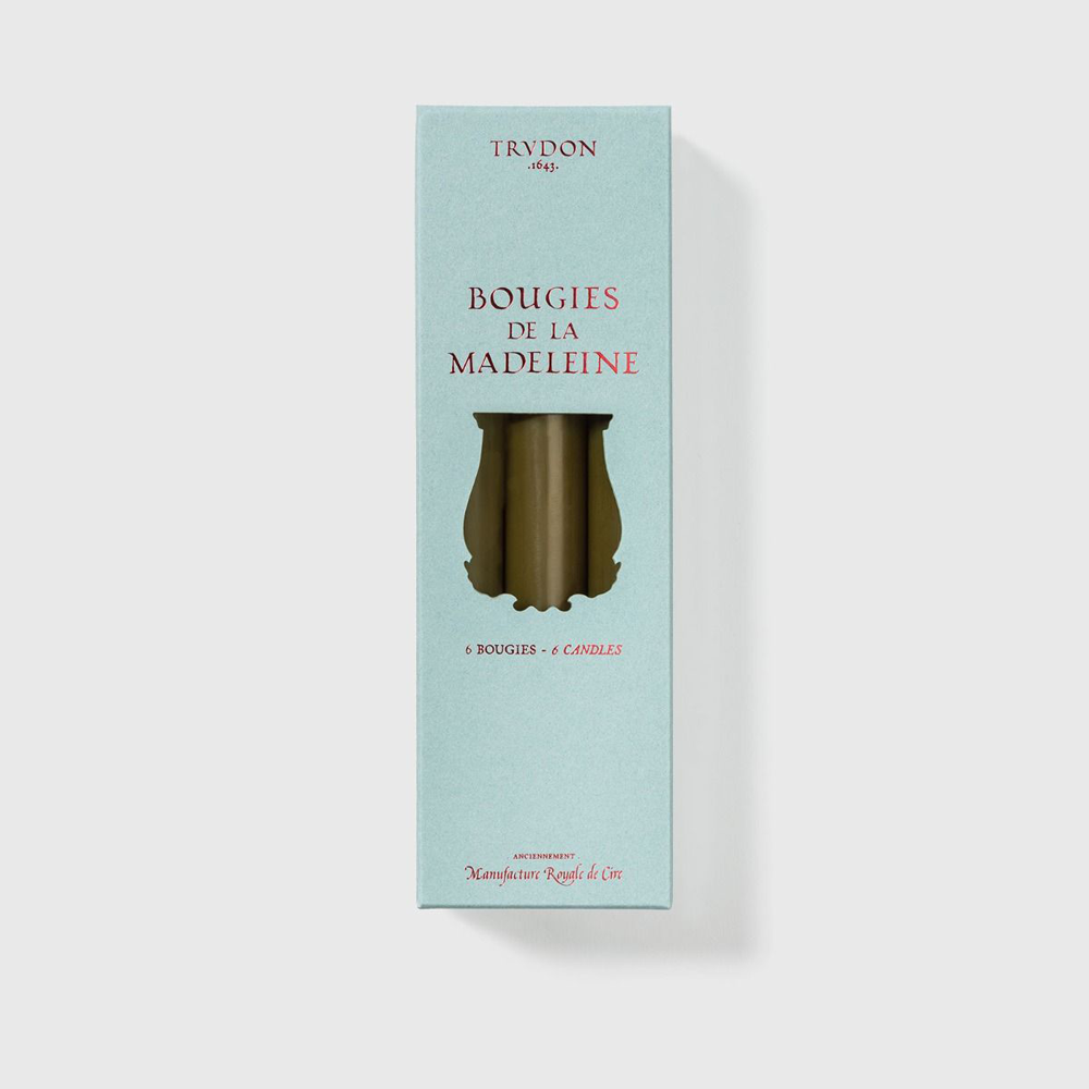 Stabkerzen Madeleine in Kaki Grün von Trudon