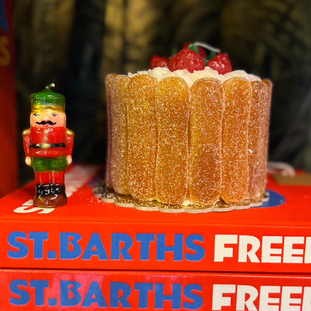 Weihnachtskerze - Nussknacker, piccolo, grün