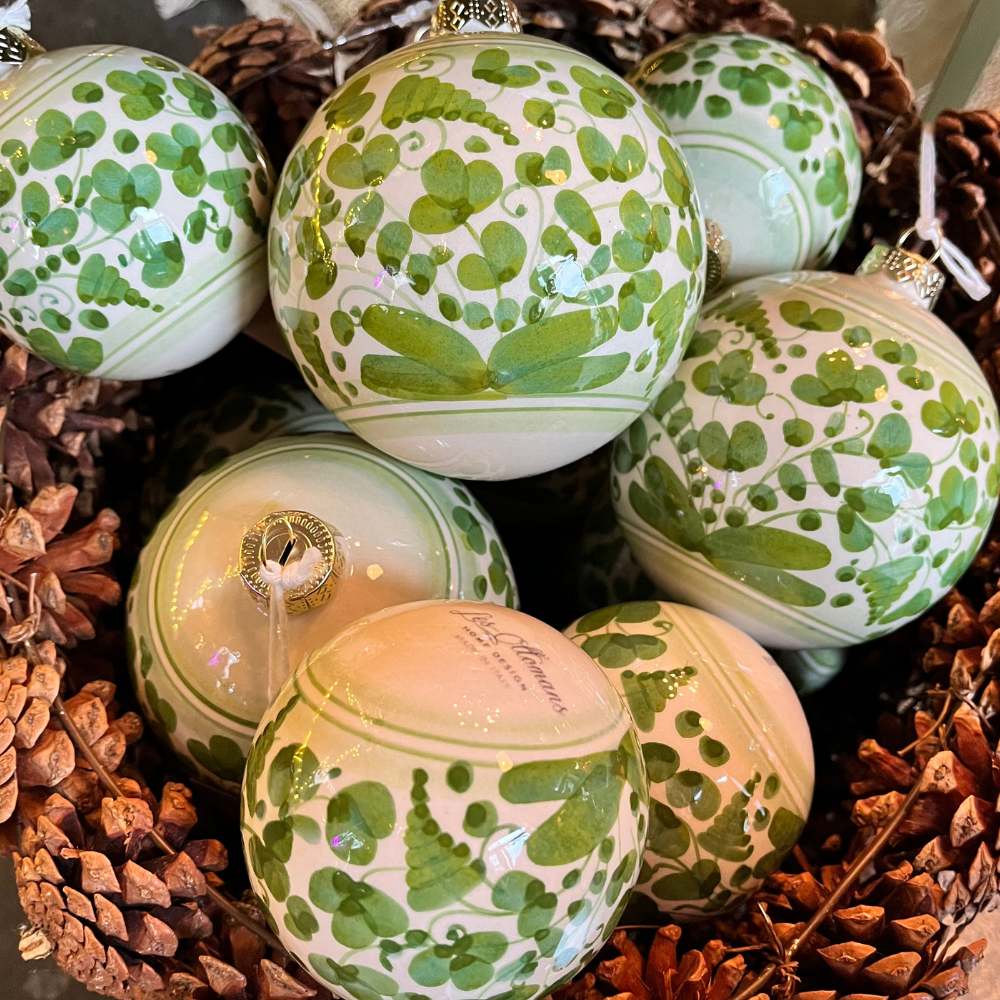 Weihnachtskugel grün - large