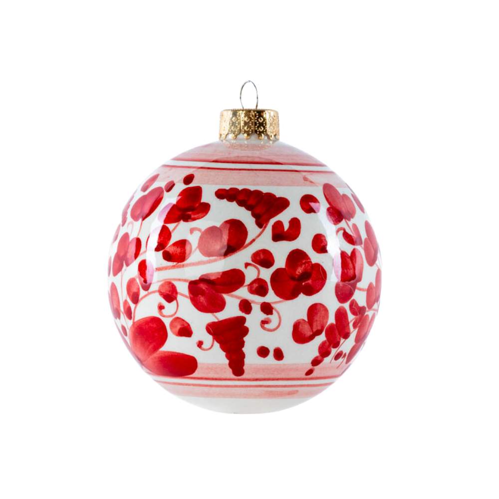 Weihnachtskugel rot - large
