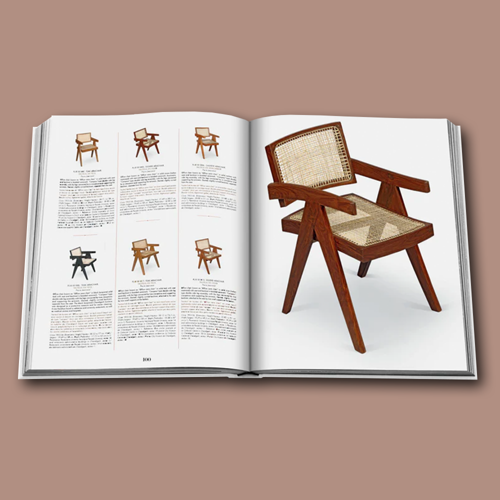 Buch Catalogue Raisonné du Mobilier Jeanneret Chandigarh von Assouline, Inhalt