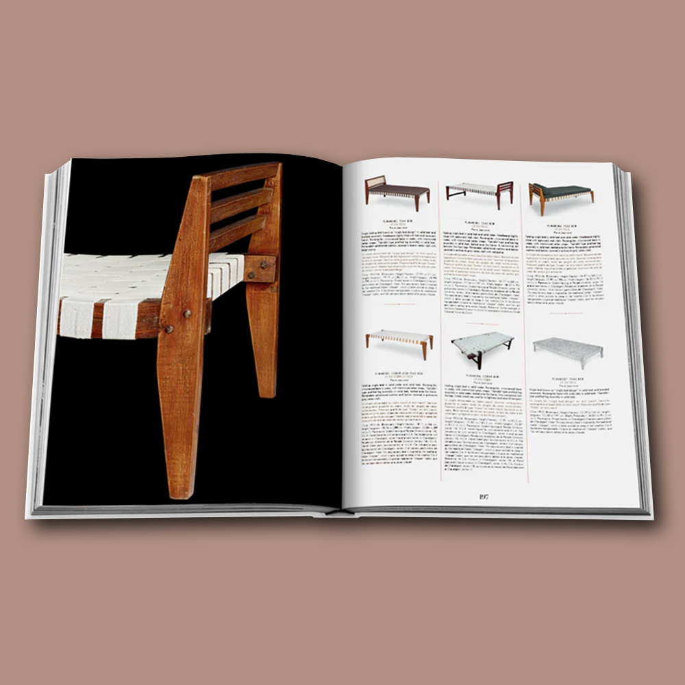 Buch Catalogue Raisonné du Mobilier Jeanneret Chandigarh von Assouline, Inhalt