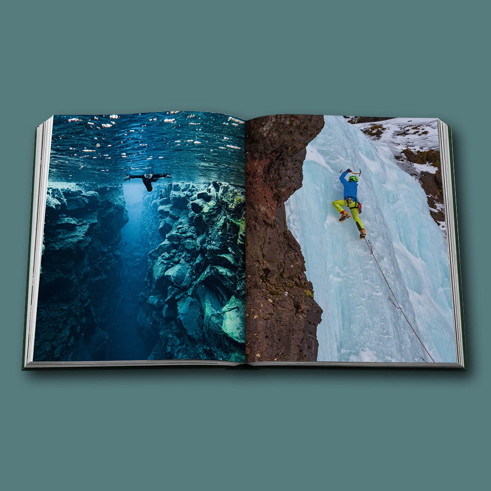 Buch Iceland Epic von ASSOULINE im Farbton Petrol Grün