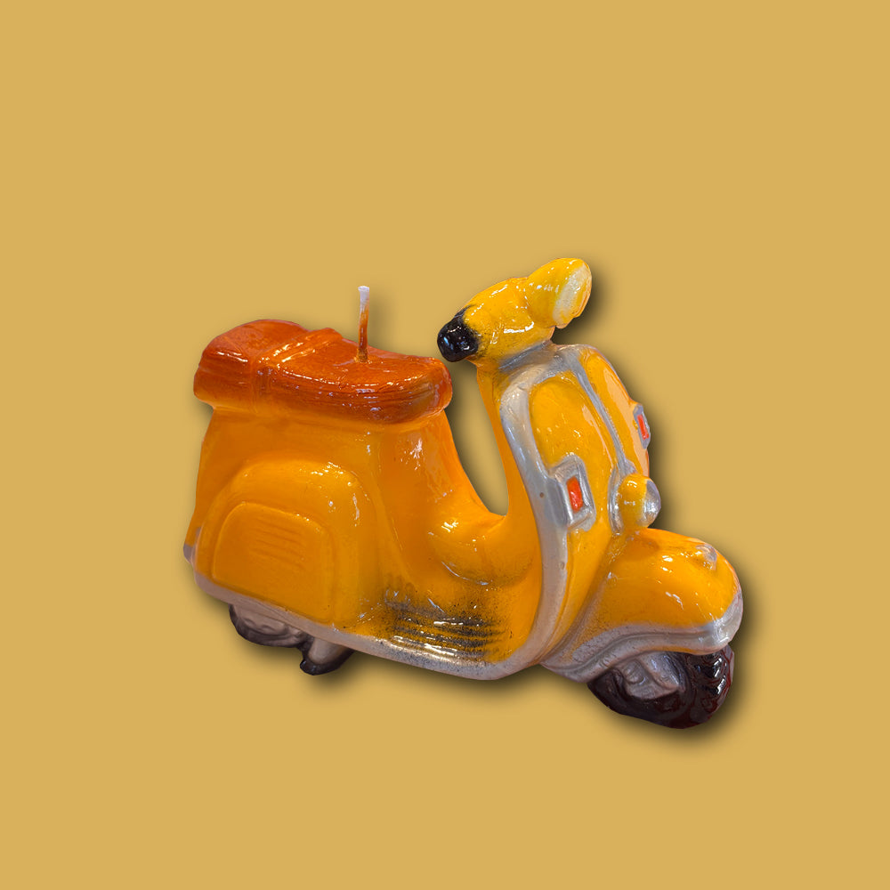 Kerze Kitsch - Vespa gelb