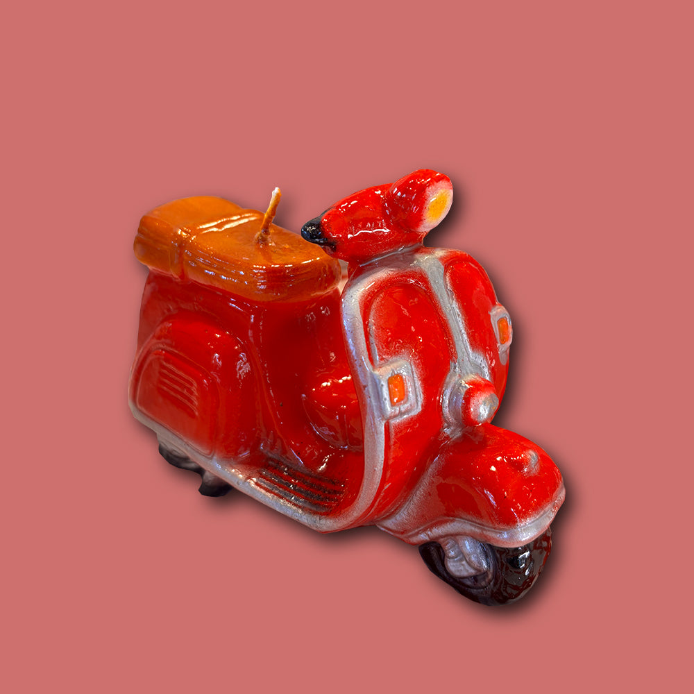 Kerze Kitsch - Vespa rot