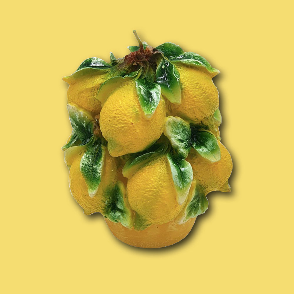 Kerze in Zitronenbouquet Form von Cereria Introna, gross