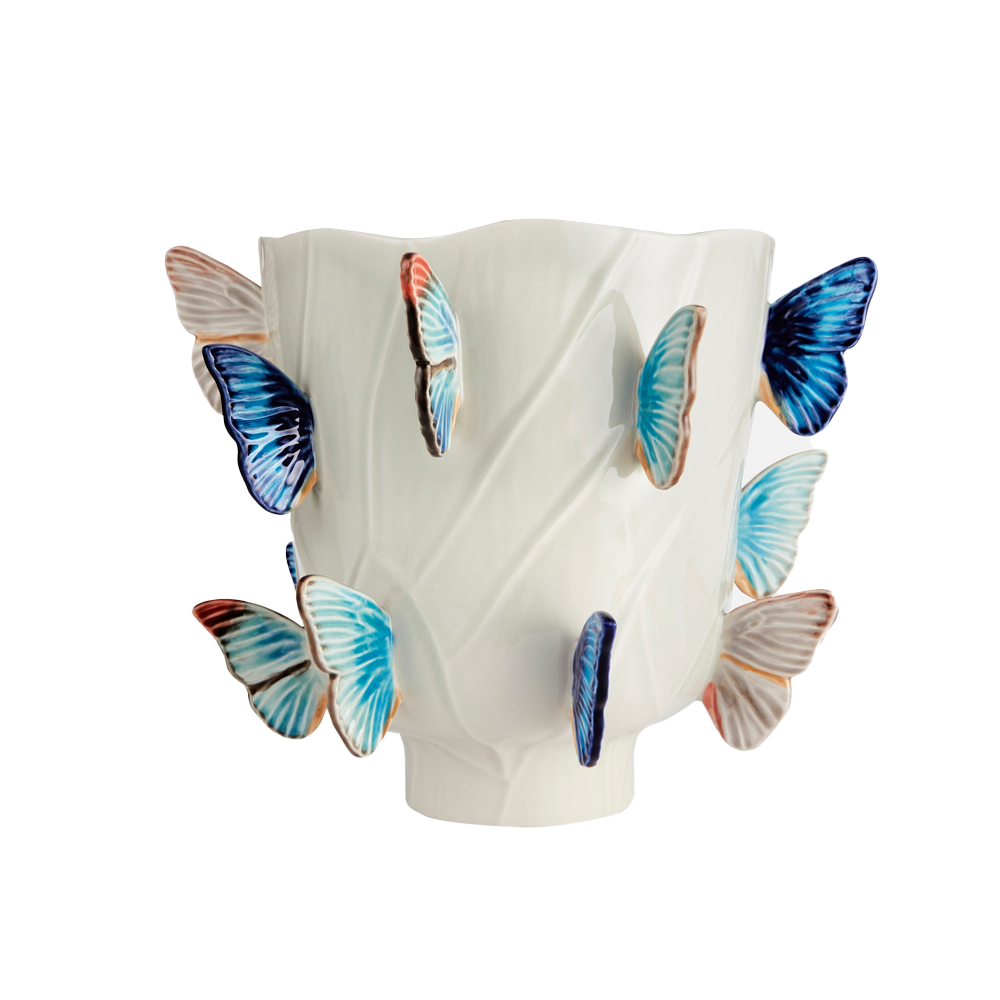 Vase Bordallo x Claudia Schiffer - Cloudy Butterflies