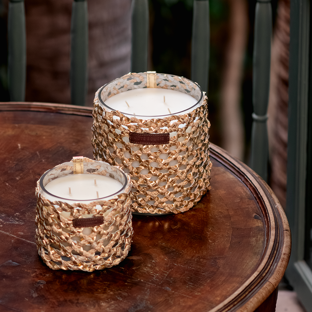Duftkerze RAPHIA ZINA mit Feigenduft von Cote Bougie Marrakech