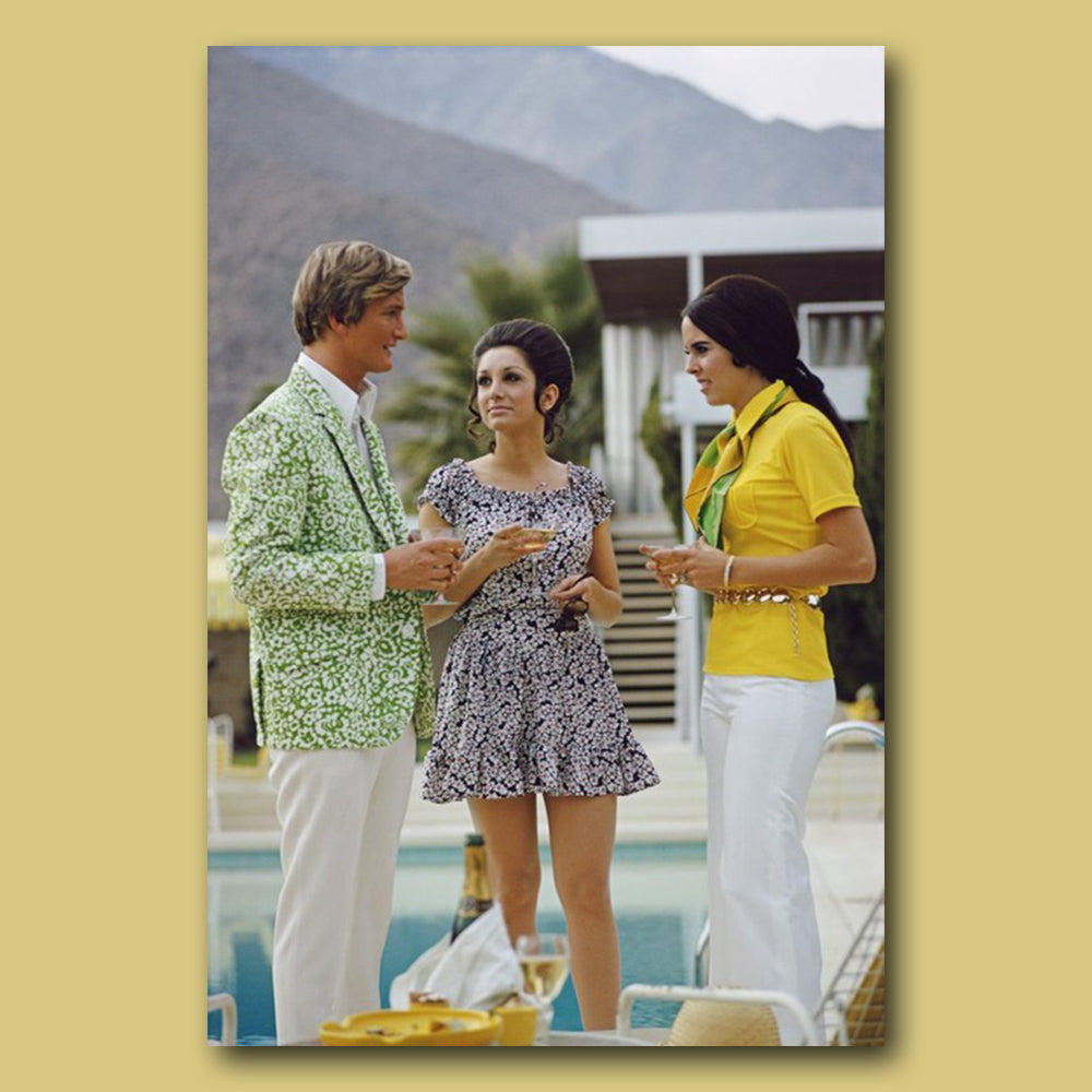 Wandbild Acrylglas Slim Aarons - Desert House Party von Getty Images